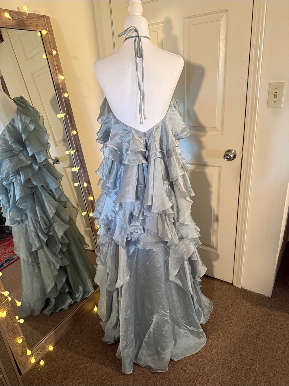 Mac Duggal Trapeze Halter Gown - Picture 8 of 10